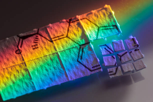 pieces of paper with chemical structures, micro dosing concept